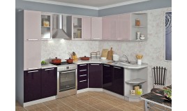 Кухня Пелагея (МДФ артикул-6+Фиолет 9550)